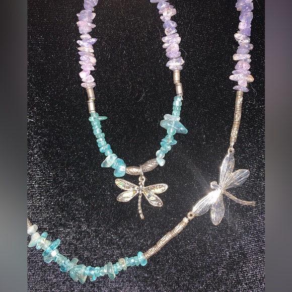 Beautiful Dragonfly Necklace and Bracelet - Picture 2 of 5